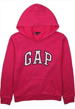 Vintage 90's Gap Hoodie Spellout Pullover Pink Small