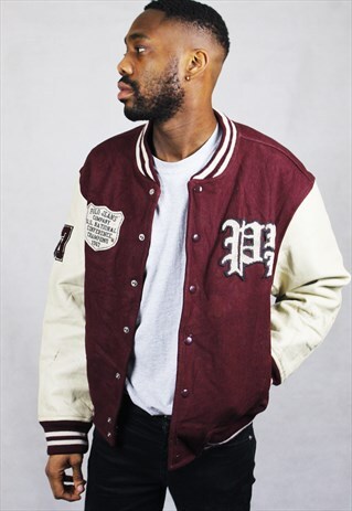 VINTAGE / RALPH LAUREN / VARSITY JACKET - SEE CARE