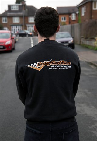 VINTAGE HARLEY DAVIDSON GRUNGE SWEATER