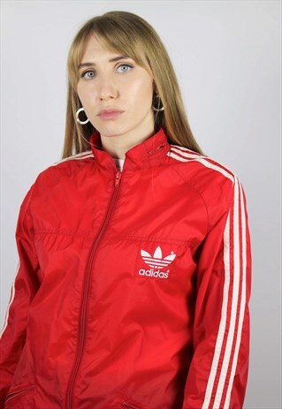 VINTAGE ADIDAS WINDBREAKER JACKET SIZE UK 12