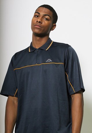 VINTAGE KAPPA 1/4 ZIP POLO SHIRT