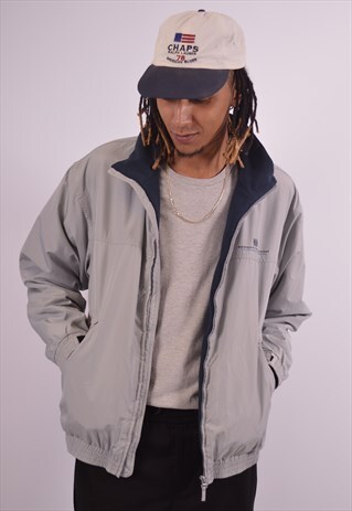 VINTAGE SERGIO TACCHINI HARRINGTON JACKET BLUE