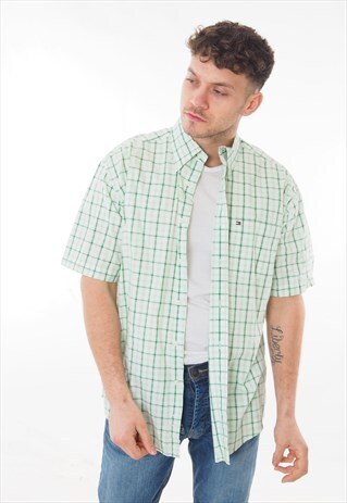 VINTAGE TOMMY HILFIGER SHIRT GREEN