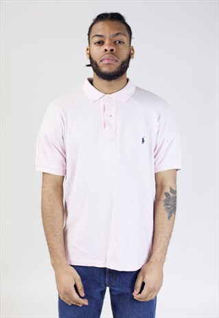 VINTAGE POLO RALPH LAUREN PINK POLO SHIRT