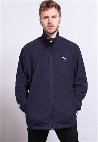 VINTAGE PUMA ZIP UP FLEECE JACKET