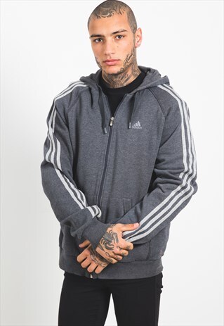 VINTAGE 80S ADIDAS FULL ZIP HOODIE / S4298