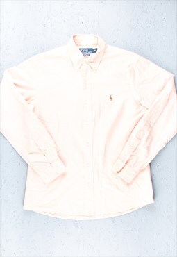90s Polo by Ralph Lauren Salmon Long Sleeve Shirt - B2985