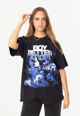 Boy Better Know BBK Unisex Printed T-Shirt in Black