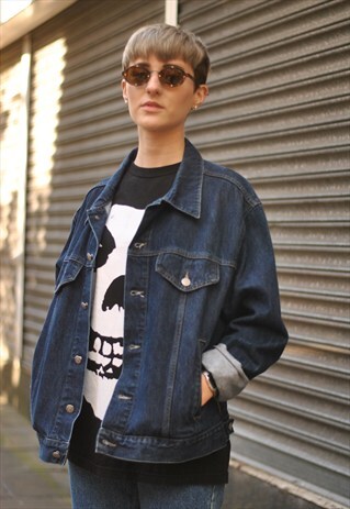 VINTAGE 90S OVERSIZED ARMANI DENIM JACKET