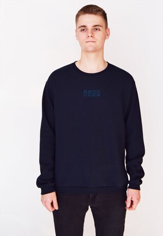 NAVY DOMINO (BLUE) SWEATSHIRT
