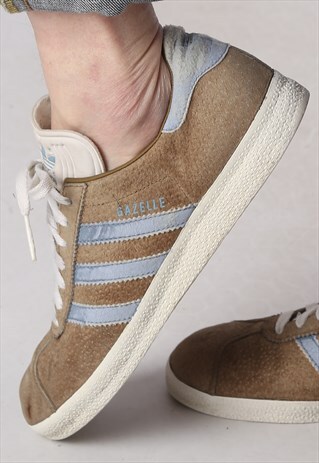 ADIDAS GAZELLE TRAINERS 1998 UK 9 , US 9.5 , RARE 90'S (NDH)