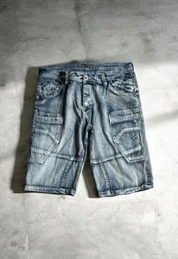 Vintage Men's Y2K Voi Jeans Utility Denim Cargo Shorts