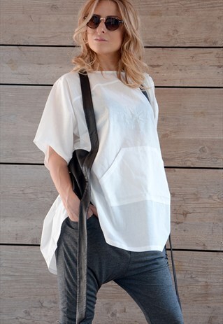 MAXI PLUS SIZE TUNIC/ OVERSIZE DRAPED SUMMER TOP