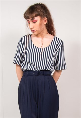 VINTAGE 90'S STRIPED JUMPSUIT