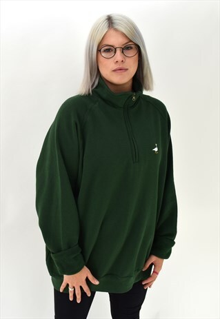 G&G UNISEX FOREST 1/4 GOOSE SWEAT