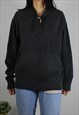 VINTAGE POLO RALPH LAUREN SWEATSHIRT JACKET W LOGO FRONT 