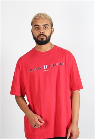 VINTAGE TOMMY HILFIGER T-SHIRT RED