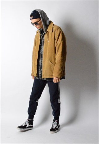 VINTAGE 90S CAMEL BROWN CORDUROY JACKET
