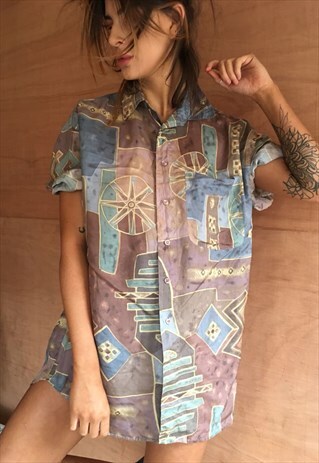 OVERSIZED RETRO 90S 80S VINTAGE UNISEX FESTIVAL SHIRT