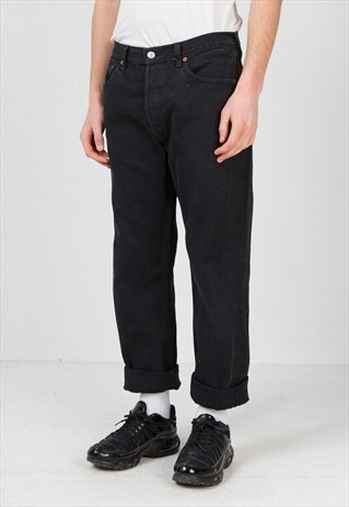 VINTAGE BLACK LEVI'S 501 FIT DENIM JEANS