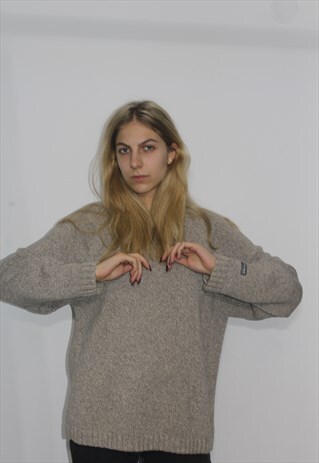 VINTAGE 80' COOL GREY JUMPER
