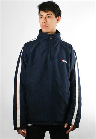 VINTAGE FILA FLEECE LINED SWEATSHIRT/ JACKET