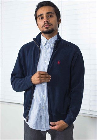 VINTAGE POLO RALPH LAUREN JACKET LOGO 90S M 21.3
