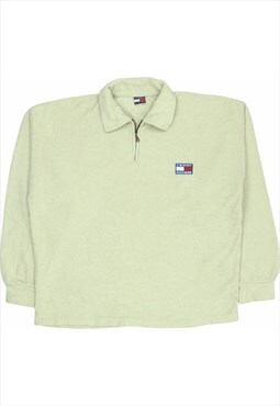 Tommy Hilfiger 90's Quarter Zip Fleece Sweatshirt XLarge (mi
