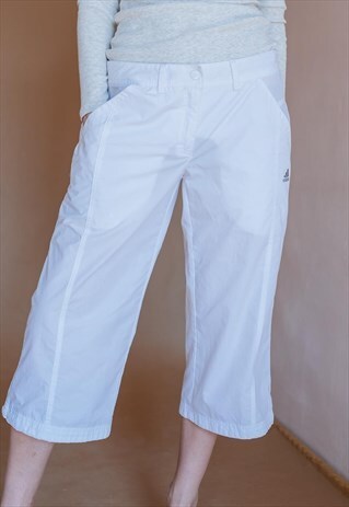 VINTAGE 90S WHITE CAPRI PANTS