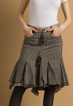 1990s Marith Francois Girbaud layered Denim Skirt 6053