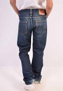 Vintage Levis 506 Jeans Straight Navy Blue