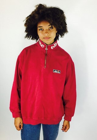 ELLESSE EMBROIDERED PULLOVER SWEATSHIRT