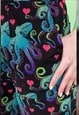 OCTOPUS LOVE ENTWINED HEARTS STRETCH DUNGAREES 