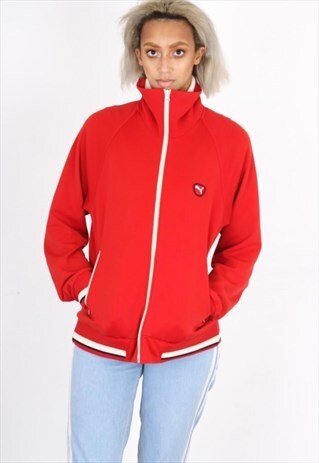 VINTAGE RED PUMA TRACK JACKET