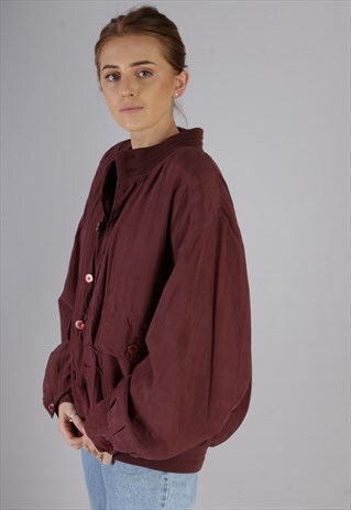 VINTAGE OVERSIZED SILK BOMBER JACKET X67