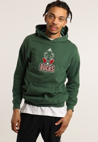 VINTAGE ADIDAS EMBROIDERED LOGO HOODIE