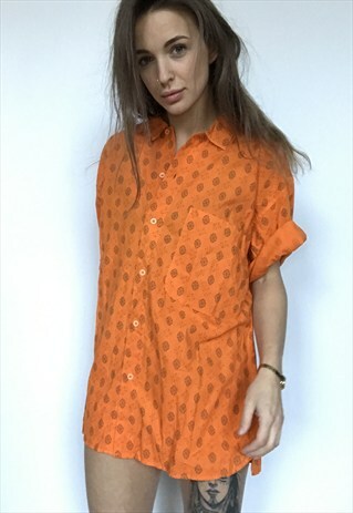 PATTERNED OVERSIZED RETRO VINTAGE UNISEX FESTIVAL SHIRT