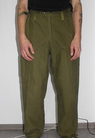 VINTAGE 90' OLDSCHOOL COOL UNISEX MILITARY TROUSERS