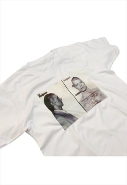 David Bowie Mugshot Iconic Aesthetic White T-Shirt