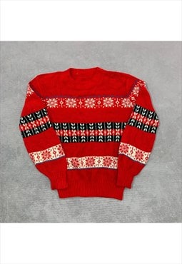 Vintage Knitted Jumper Women's S