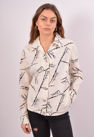 VINTAGE VERSACE OVERJACKET OFF WHITE