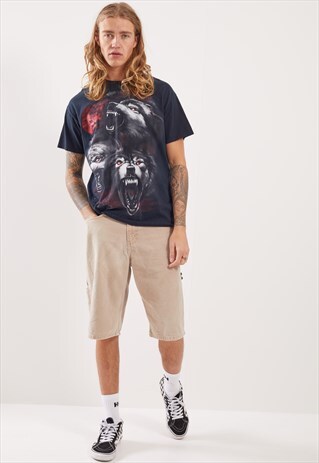 VINTAGE WOLVES GRAPHIC T-SHIRT