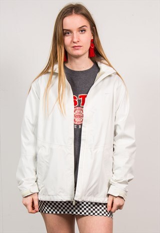 NIKE WHITE TRACKSUIT JACKET