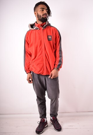DIADORA MENS VINTAGE FULL TRACKSUIT MEDIUM RED 90S