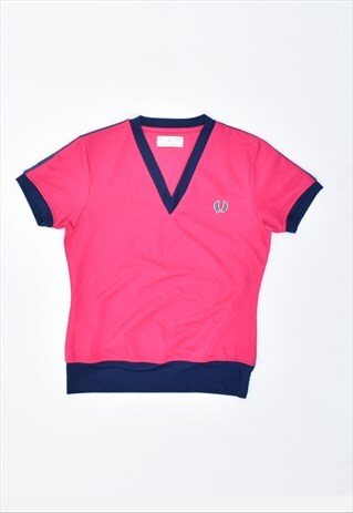 VINTAGE FRED PERRY T-SHIRT TOP PINK