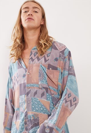 VINTAGE PATTERNED FESTIVAL LONG SLEEVE SHIRT