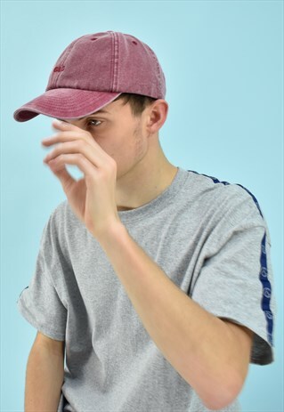 G&G UNISEX BURGUNDY WASHED CAP