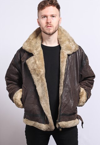 VINTAGE LEATHER AVIATOR JACKET
