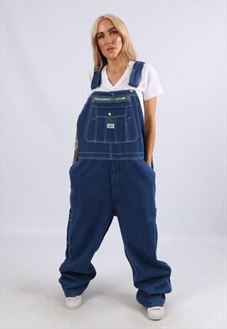 VINTAGE USA LIBERTY DENIM DUNGAREES PLUS SIZE 18 2XL (F2AJ)