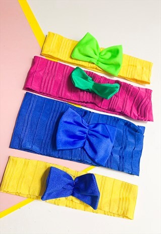 LYCRA RIB HEADBAND WITH BOW